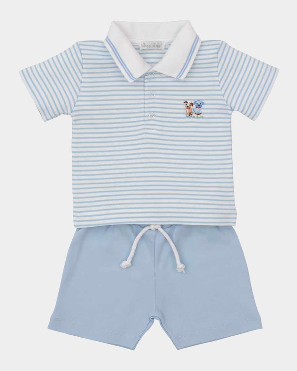 Girl's Playground Pups Two-Piece Set, Size 3M-24